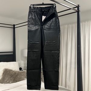 Zara leather pants. New with tags.